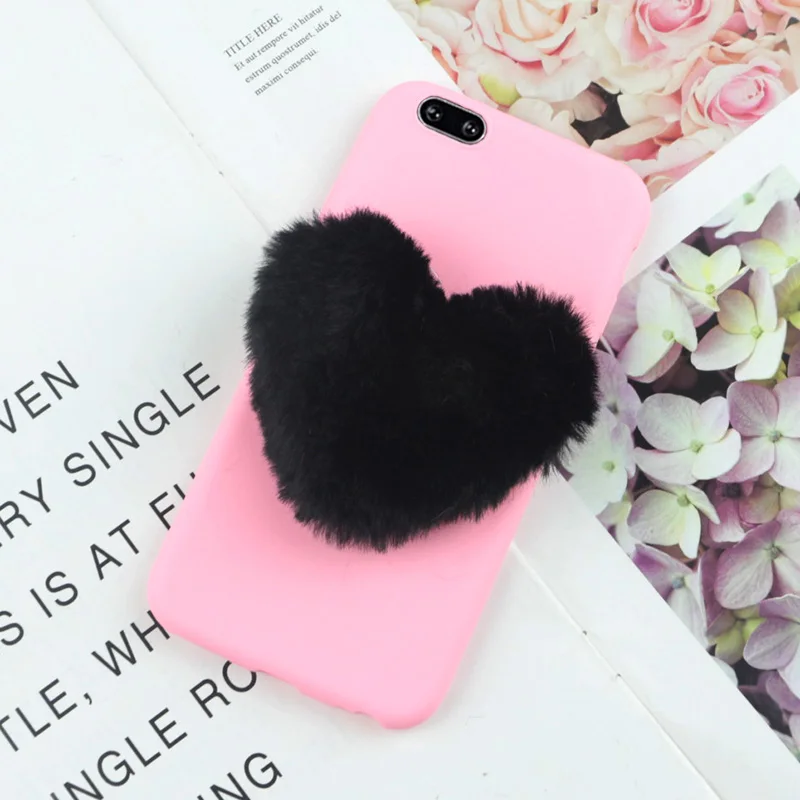 Big Black Love Pink Милый 3D «любящее сердце» мягкий чехол для samsung Galaxy A10 A20 A2 Core A30 A40 A50 A60 A70 A80 A90 M10 M20 M30 M40 мягкая термополиуретановая накладка на заднюю панель - Цвет: Big Black Love Pink