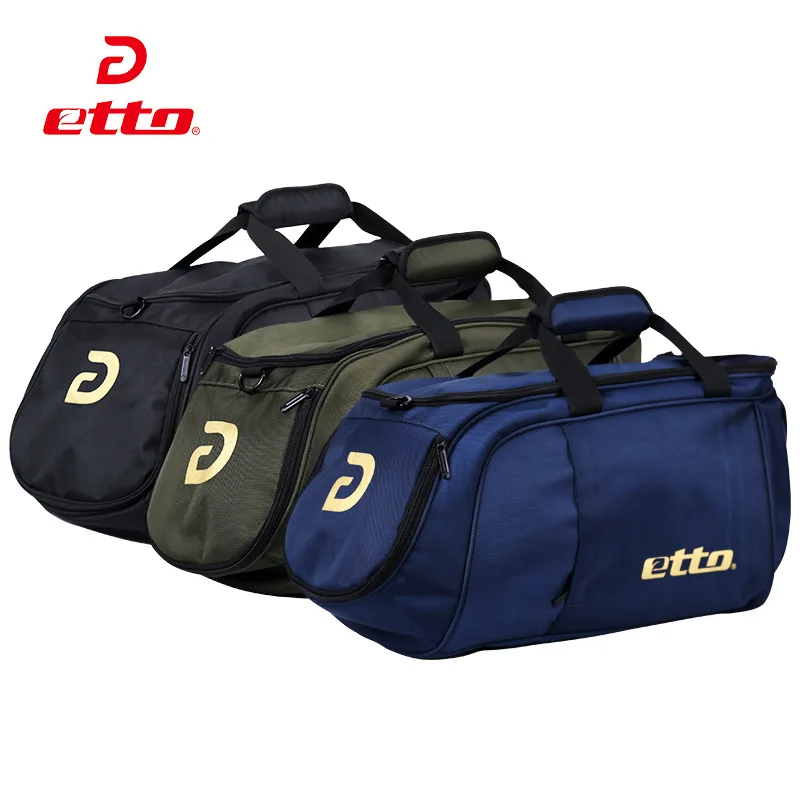 Etto 2018 Men Sports Bags Waterproof Nylon Large Gym Bag Outdoor Fitness Bag Women Independent Shoes Storage Training Bag HAB001
