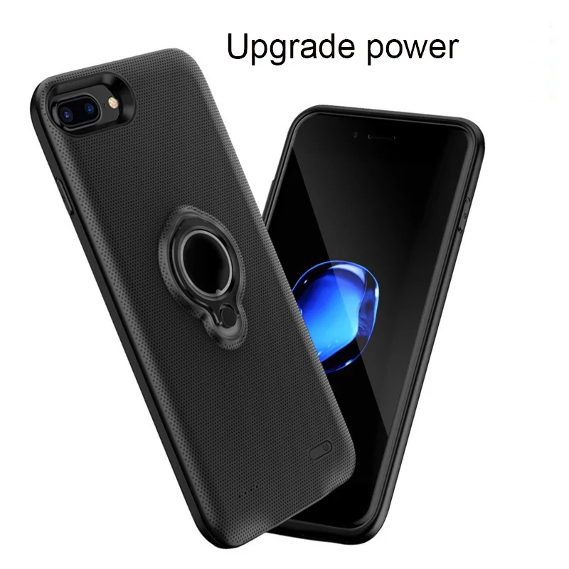 5000/7200 mah назад клип Беспроводное зарядное устройство протектор телефона палец