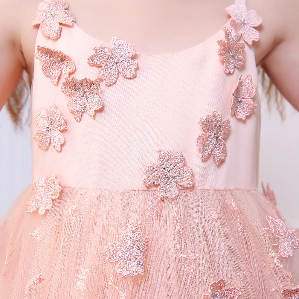 Розовые платья принцессы вечерние кружевные платья-пачки без рукавов с