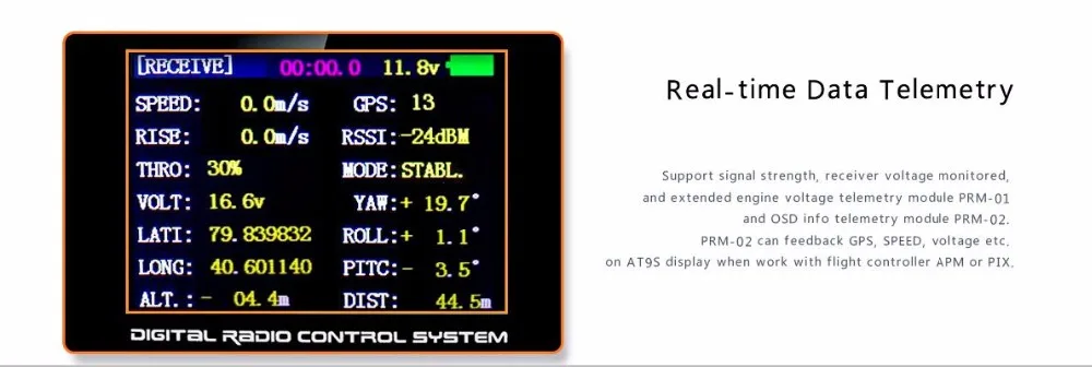 Радиолинк AT9S 2,4G 9CH системный передатчик с R9DS приемником AT9 пульт дистанционного управления обновленное видение для радиоуправляемого квадрокоптера вертолета