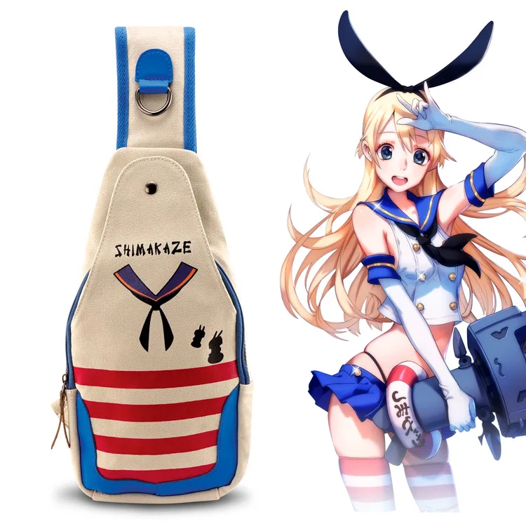 Хит продаж коллекция Kantai shimakaze с изображением модная для отдыха на груди холщовая