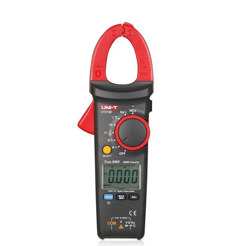 UNI-T UT213A UT213B UT213C 400A AC DC Цифровой клещи напряжение сопротивление емкость мультиметр Авто Диапазон multimetro Dio