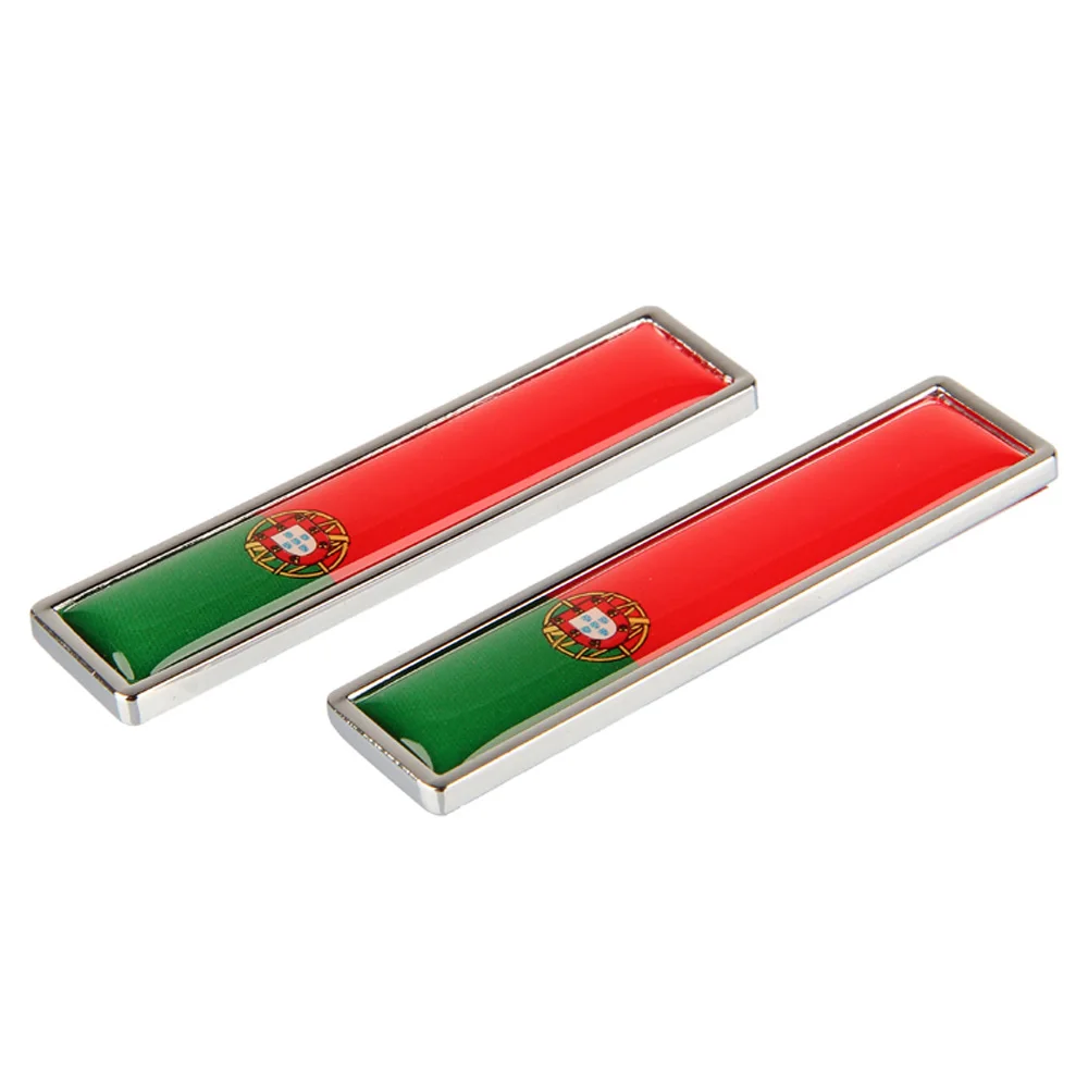 Portuguese flag Украшение автомобиля Наклейка на боковую дверь наклейка для логотипа итальянского флага Vw Polo golf Ford Fiesta Fiat 500 500X punto Panda Lancia Ypslion - Название цвета: Portuguese flag