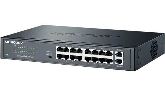 Коммутатор VLAN IEEE802.3af/at Max poe 18 портов 214 Вт 1000 Мбит/с Вт|Сетевые коммутаторы| |