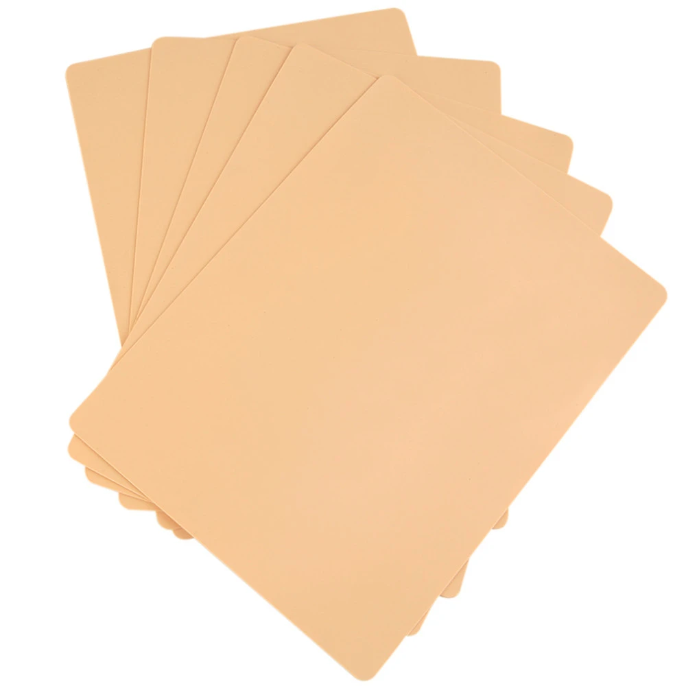 2 шт силиконовые татуировки Практика трафарет кожи Перманентный макияж практика