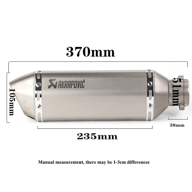 Akrapovic выхлопной мотоцикл Escapamento Para Escape Moto глушитель дБ Killer Pit Dirt Bike для Suzuki gsr 600 750