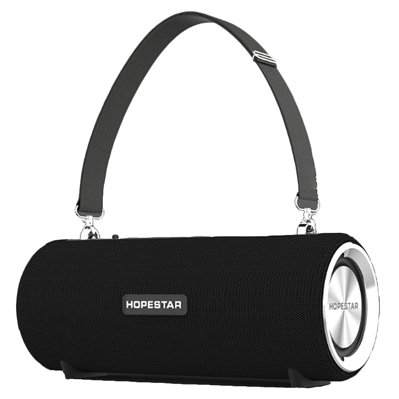 Black HOPESTAR H39 беспроводной портативный Bluetooth динамик Водонепроницаемый Открытый бас-динамик с внешним аккумулятором Usb Aux мобильный компьютер - Цвет: Black