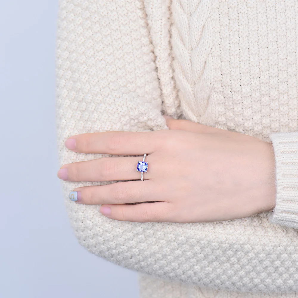 LOVERJEWELRY Обручение кольцо для Для женщин Вечная любовь элегантные подушки 7 5 мм