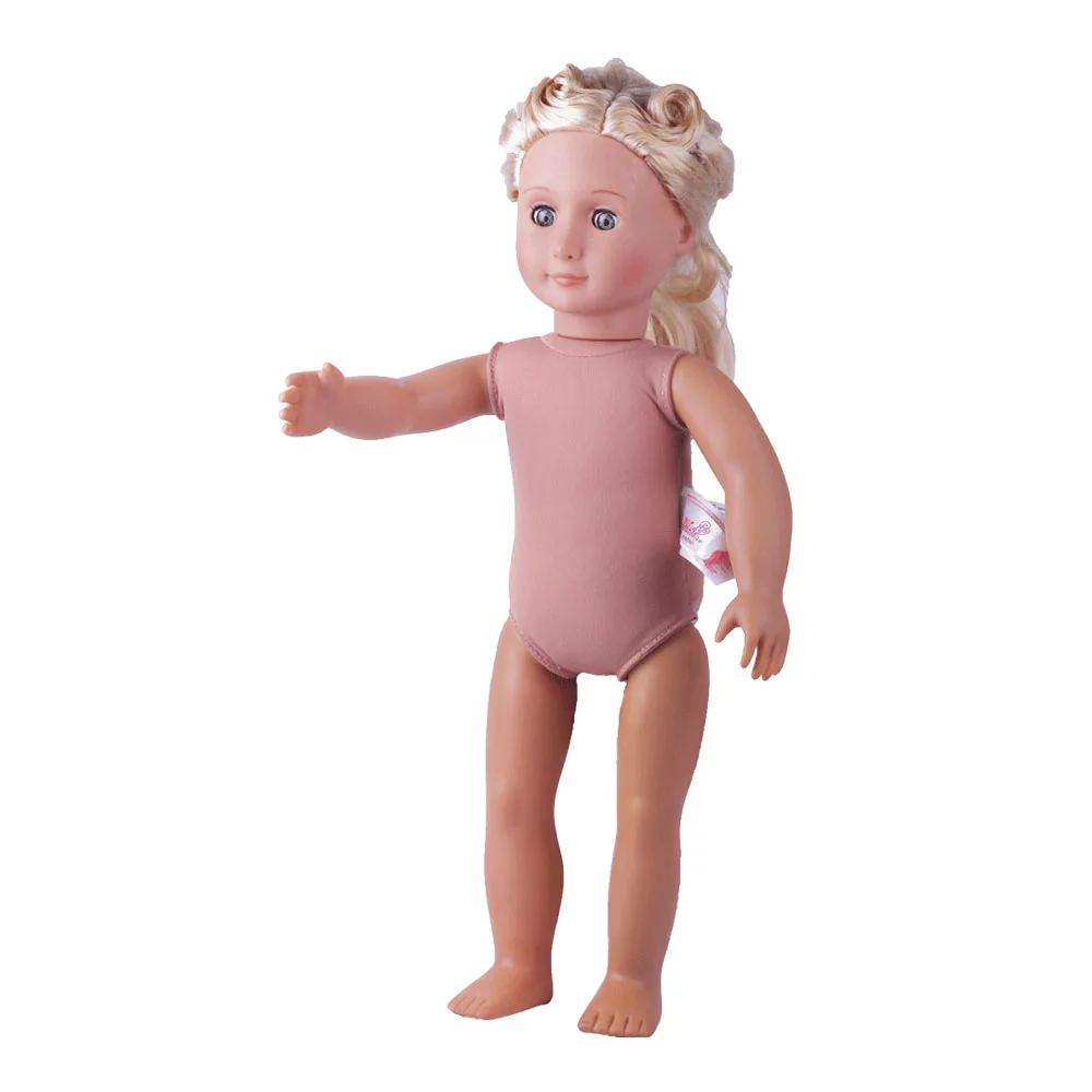 LUCKDOLL 18 дюймов блонд/каштановые волосы 45 см кукла девочка игрушки поколение