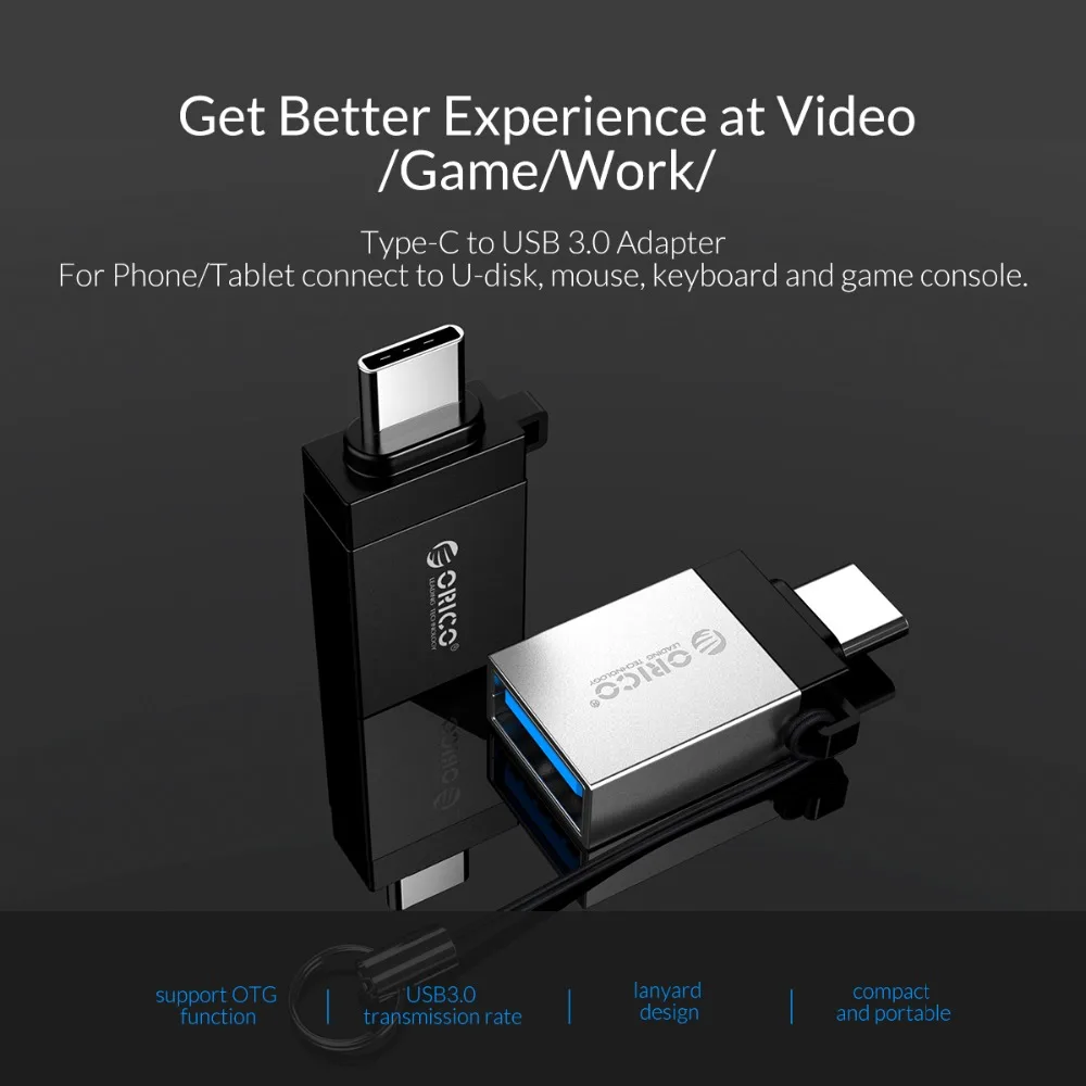 ORICO адаптер типа OTG-C USB C к USB3.0 OTG адаптер для зарядки и синхронизации данных type-c конвертер