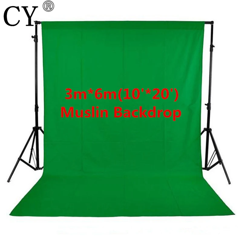 Фотостудия фотография 10ft x 20ft/3m 6m студия сплошной муслиновый фон зеленый 100%