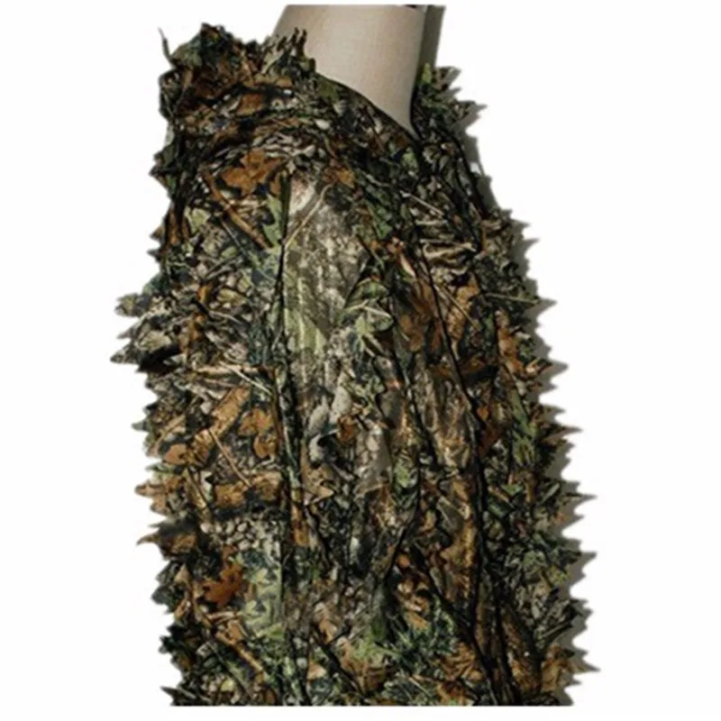 Унисекс Chasse Топ Пейнтбол Ghillie костюм камуфляж 3d лист Realtree Снайпер для отдыха на