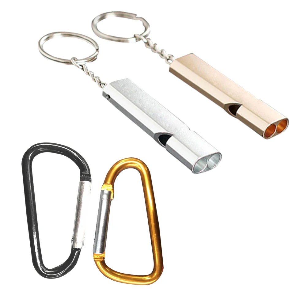 4 шт. металлический практичный портативный прочный аварийный свисток для
