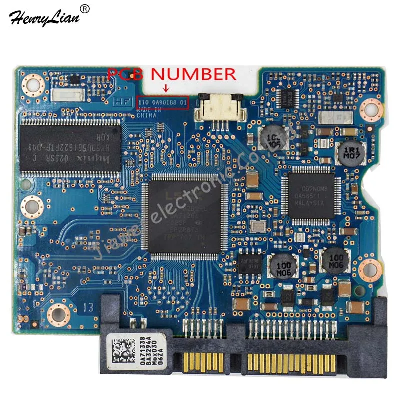 HDD PCB для/логическая плата/номер платы: 110 0A90188 01 микросхема основного контроллера: