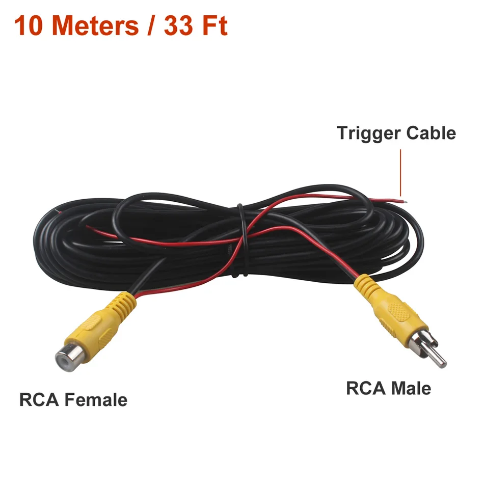 6/10 метры, RCA мужского и женского пола/кабель со штыревыми соединителями на обоих концах для подключения задний вид автомобиля Парковка Камера видео кабель-удлинитель для Cordwith провод пуска