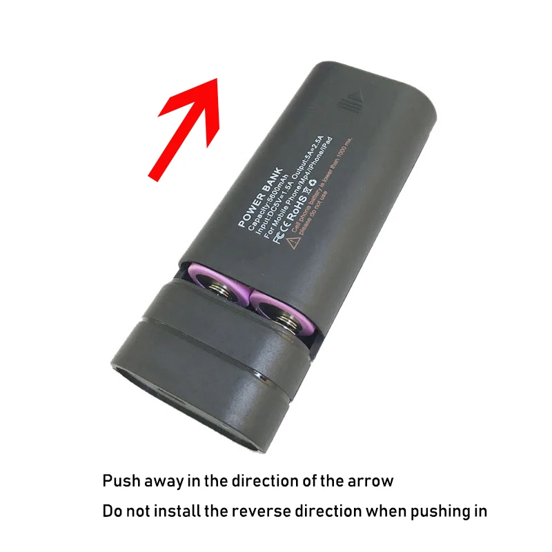 Чехол для батарей 2*18650 с фонариком светодиодный Android 2019 |