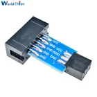 Плата адаптера 10 контактов на 6 контактов для AVRISP MKII USBASP STK500 35 мм x 20 мм, отличное качество