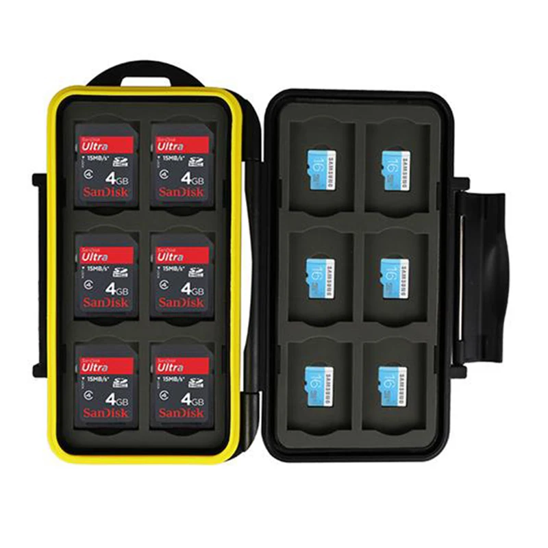 24 слотов 12 Micro SD и карты памяти Protecter Коробка Чехол для хранения держатель