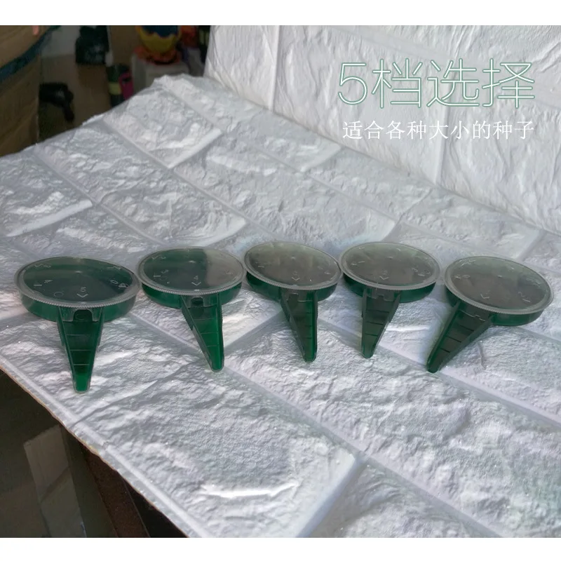 Устройство для высева семян пластиковое регулируемое 5 размеров овощная сеялка 2