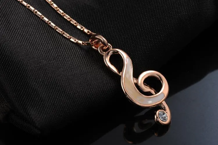 Новый Год Музыка Подарок Красота Cubic Циркон и Цена Завода Бисера Кулон Розовое