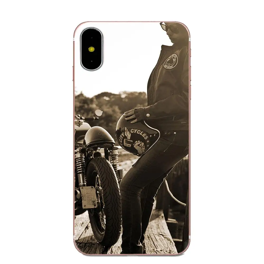 Classic Motorcycle Pattern Hard Phone Case For Apple iPhone 4 4S 5 5C 5S SE 6 6S 7 8 Plus X XS Max XR | Мобильные телефоны и