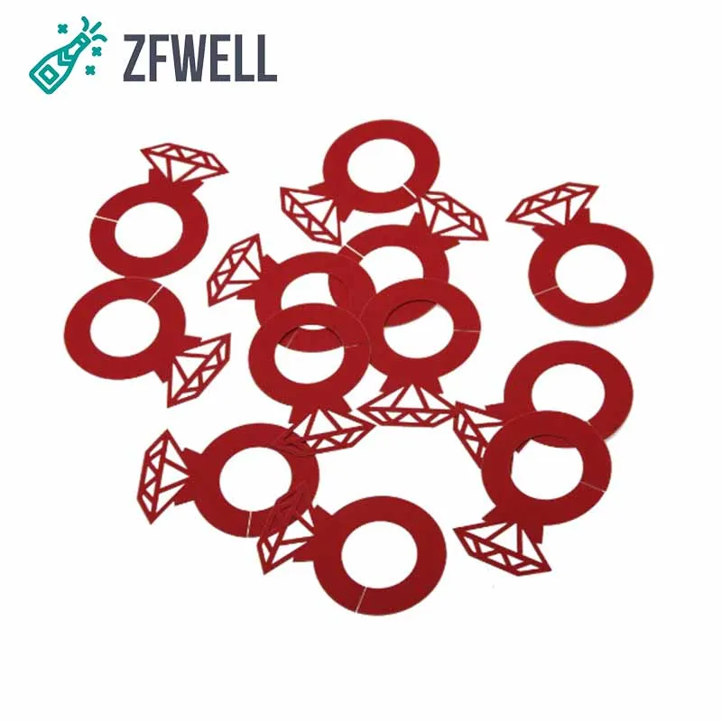 ZFWELL 12 шт./лот креативное кольцо с бриллиантами для стола карточки бокала вина