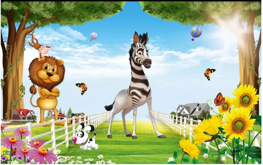 Пользовательские фото обои 3d для стен 3 d свежий и красивый пейзаж фрески