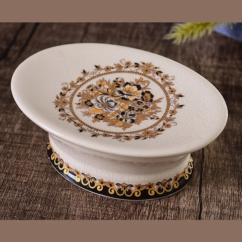 Керамические блюдца для мыла в европейском ретро стиле креативная Коробка