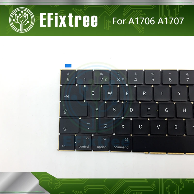 Новая клавиатура A1706 A1707 2016 года Великобритания для Macbook Pro Retina 13 дюймов сменная EMC