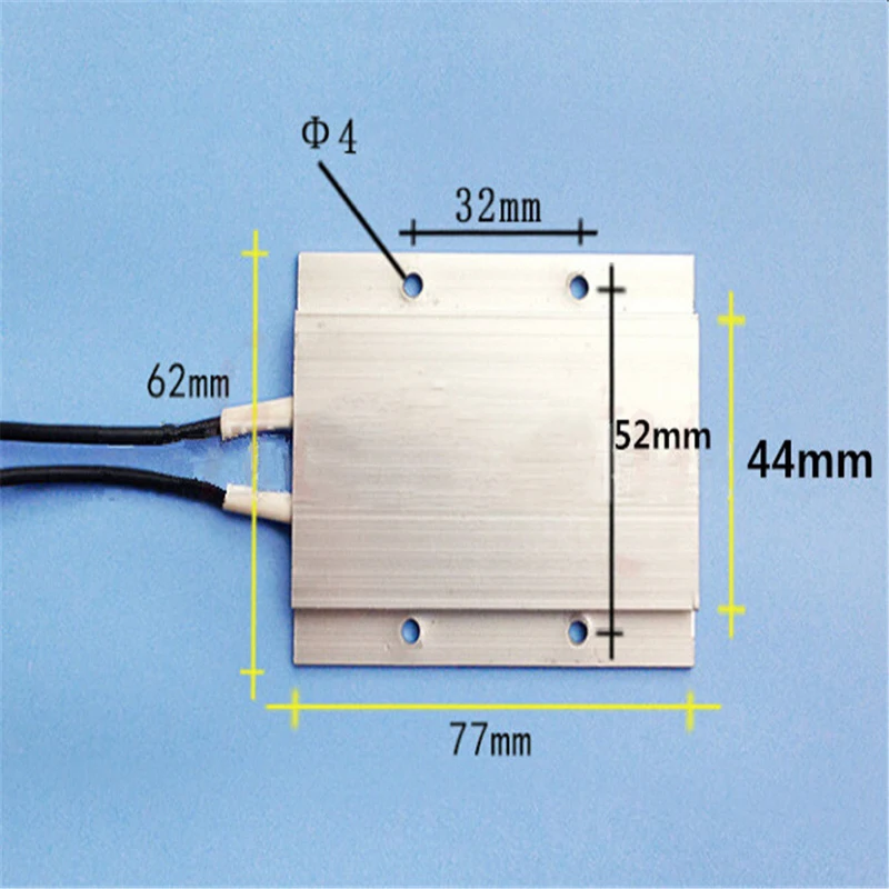Алюминиевая обогревательная пластина PTC 12 В 60 Вт 180C 77x62x6 мм|plate|plate heaterplate aluminum |