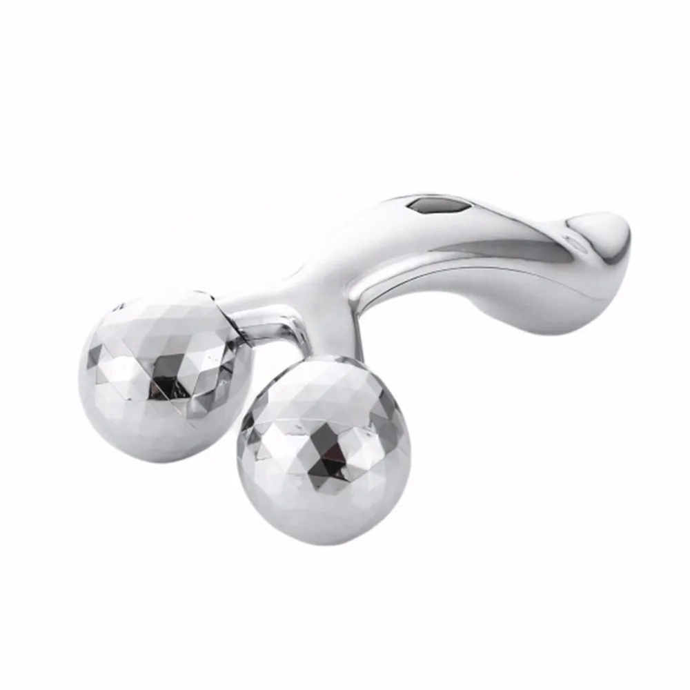 Compact 3D Roller Massager Pro Thin Face Massage Relaxation 360-Degree Rotation Facial Skin Lifting Wrinkle Remover | Красота и