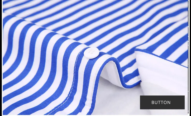 Новинка Зима мужские полосатые теплые рубашки с длинным рукавом с бархатной толстой пуговицей вниз шеи, повседневная мужская термомайка