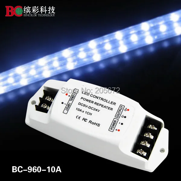 Bc-960-10a Мощность ampilier 10A * 1 канал LED повторитель Данных/LED моно усилитель