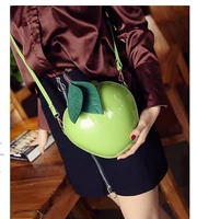 2022 new hot cute cartoon bags apple shape shoulder bag for girls mini crossbody bags personality purse fashion messenger bag