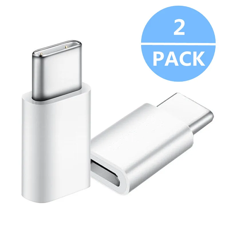 2PCS Type-C To Micro USB Adapter For HTC U Play/U Ultra/U11 Life Converter Fast Charger Data Sync Connector | Мобильные телефоны и