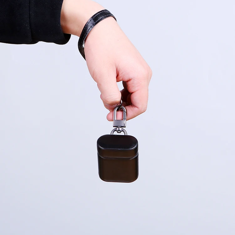 Чехол для наушников для Apple Airpods 2, аксессуары для iPhone AirPods, чехол с брелком, роскошный кожаный ремешок, ПУ покрытие для наушников