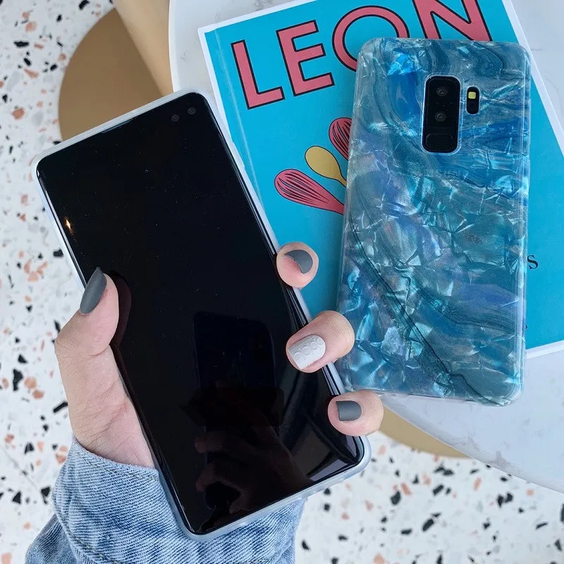 DCHZIUAN раковины мраморный чехол для телефона s для samsung Galaxy S10 Plus S10 чехол для samsung S8 S9 Plus Note 8 9 силиконовый чехол