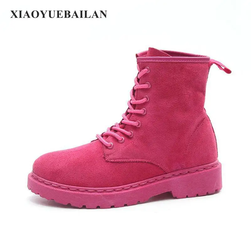 2017 г. Новые ботинки на осень и зиму Универсальные плоской подошве | Обувь