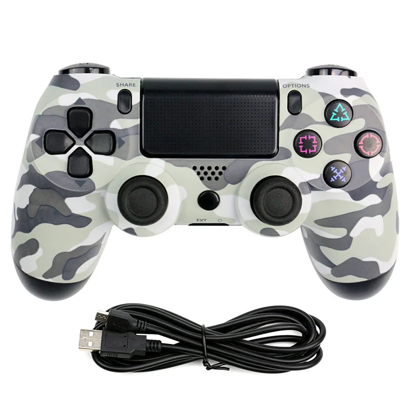 Camouflage Проводной игровой контроллер для PS4 DualShock Вибрационный джойстик геймпады, совместимые с playstation 4 - Цвет: Camouflage
