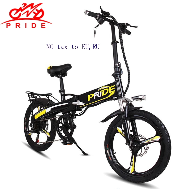Велосипед электрический складной 20 дюймов литиевый аккумулятор 48 В 350 А Вт|mountain