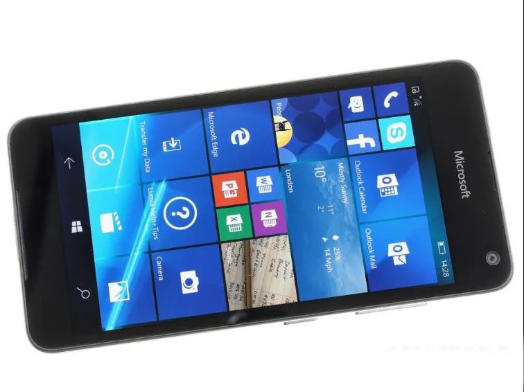 Nokia microsoft Lumia 650 четырехъядерный 16 Гб rom 1 Гб ram мобильный телефон 4G wifi gps 8MP 720P камера отремонтированный сотовый телефон