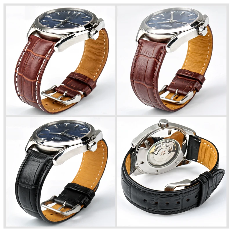 Ремешок для часов MAIKES из натуральной кожи браслет Longines аксессуары 18 мм 19 20 22 24 |
