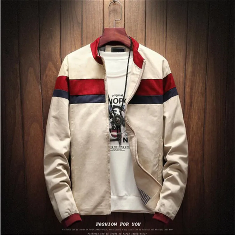 New Men Smart Casual Businessmen Jackets Coats Jaqueta Masculina Male Fashion Slim Fitted Zipper Jacket Hombre Streetwear | Мужская