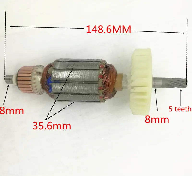 

ARMATURE 220V-240V Rotor 360962E 360962F For Hitachi DH24PH DH24PG