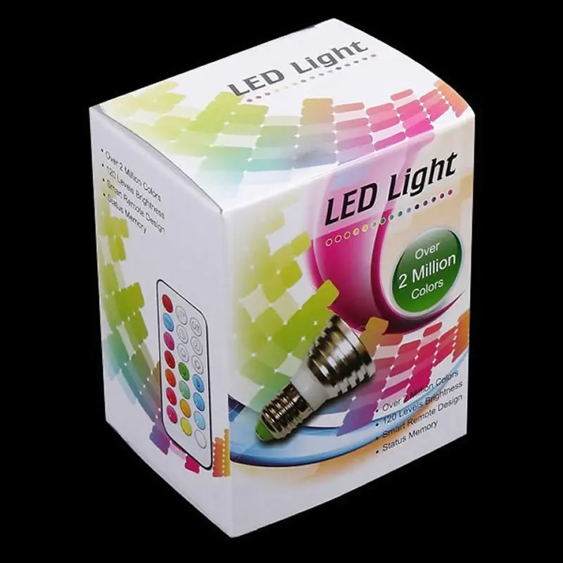 20 шт. Новое поступление 5 Вт E27 GU10 MR16 12 В RGB Светодиодная лампа функция цветного
