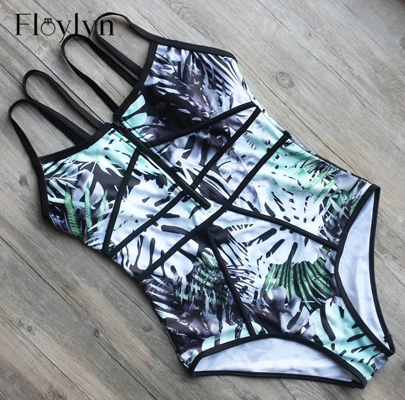 Купальник FLOYLYN Женский бандажный на молнии высокое качество|suit suit|suit one piecesuit women |