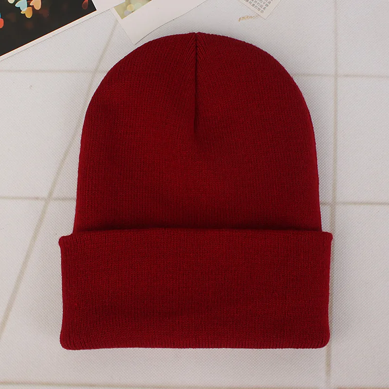 Для мужчин повседневное шапочка хип хоп Skullies Hat для женщин капот мода трикотажные