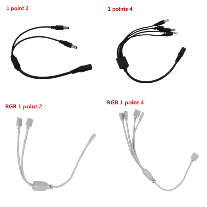 Разветвитель для светодиодной ленты кабель 4-контактный разъем 24 44 кнопки