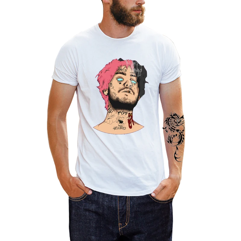 Lil Peep harajuku футболка с принтом летняя короткими рукавами для мужчин панк рок хип